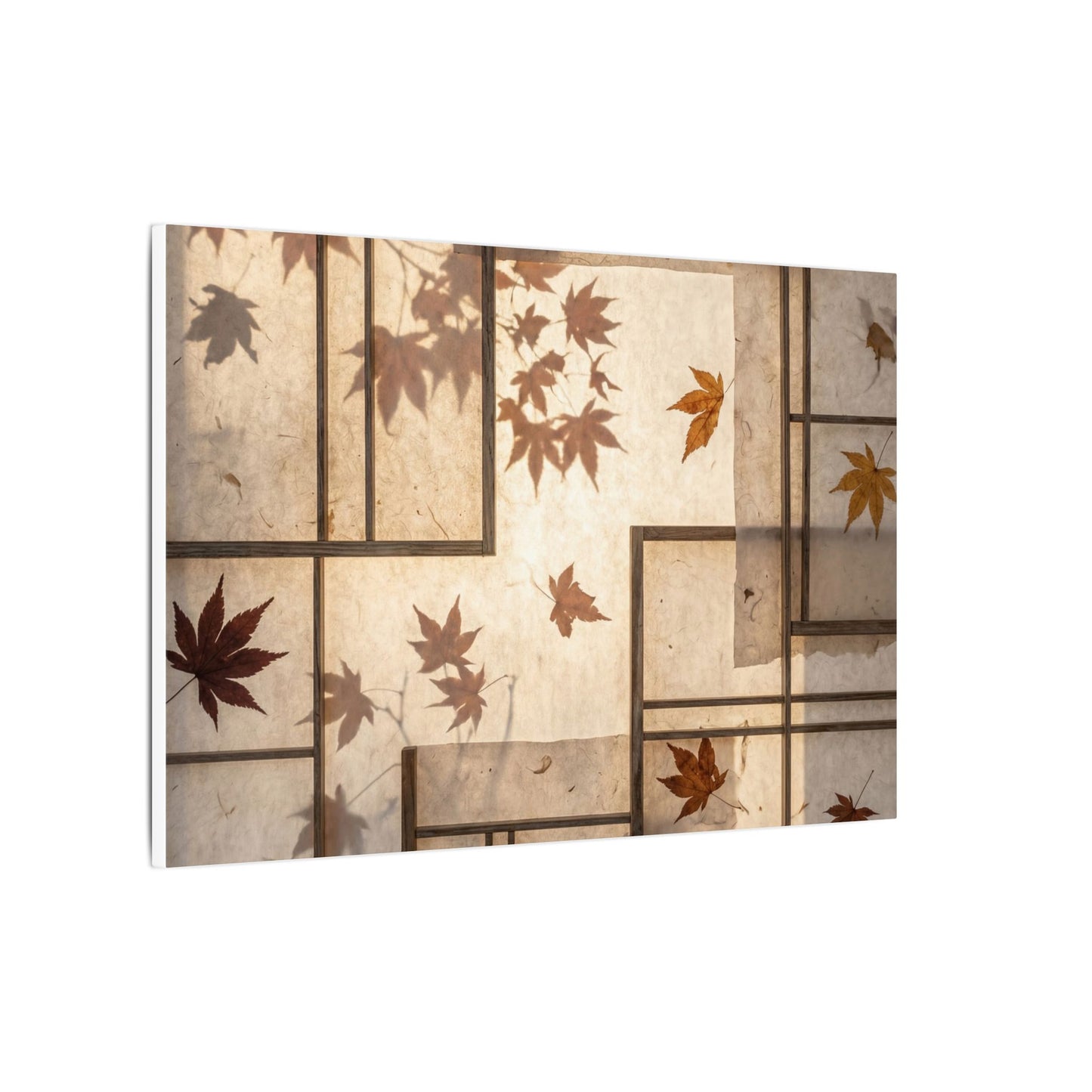 Shoji Screen Japanese Pattern Canvas Art | Neutral Japandi Art
