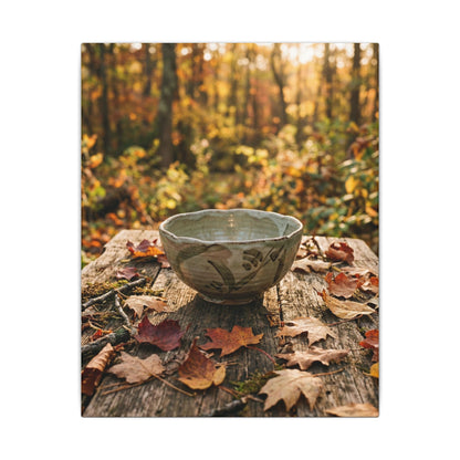 Spring Rock Garden Moody Minimal Canvas Art | Luxurious Decor