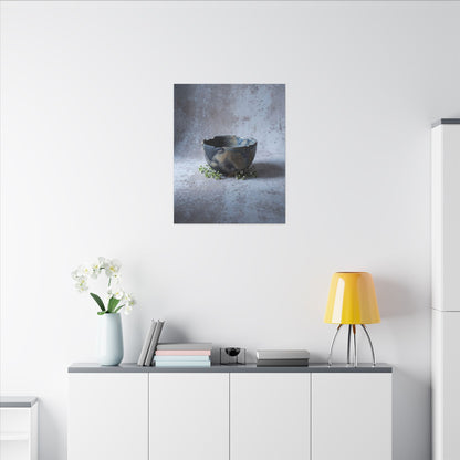 Ceramic Bowl Spring Canvas Art | Japandi Warm Design