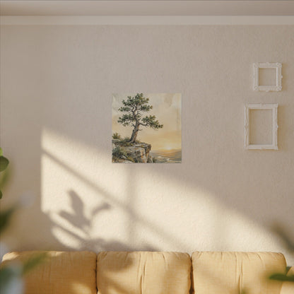 Pine Tree Canvas Art | Summer Japandi Texture Art