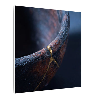 Artful Ceramic Bowl Canvas Art - Broken Beauty Kintsugi