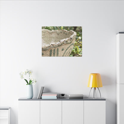Elegant Ceramic Bowl Canvas Art - Japanese Pattern Japandi