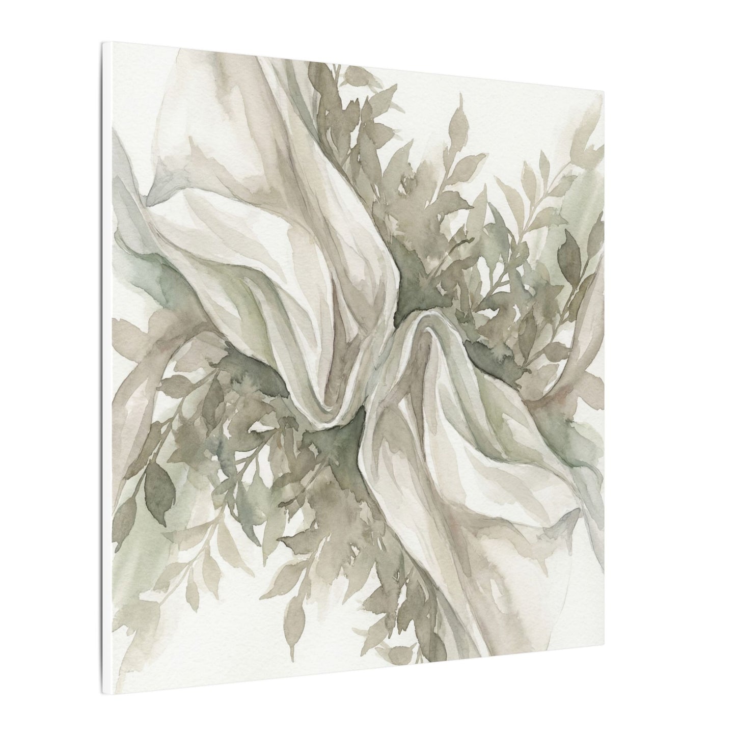 Summer Silk Drape Watercolor Canvas Art | Cozy Decor