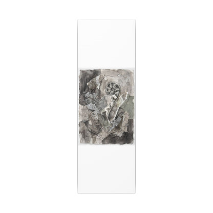 Japandi Fern Unfurling in Overcast | Texture Canvas Art