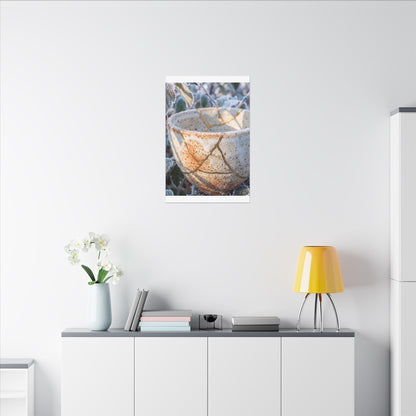 Resilient Ceramic Bowl Canvas Art - Gold Vein Kintsugi