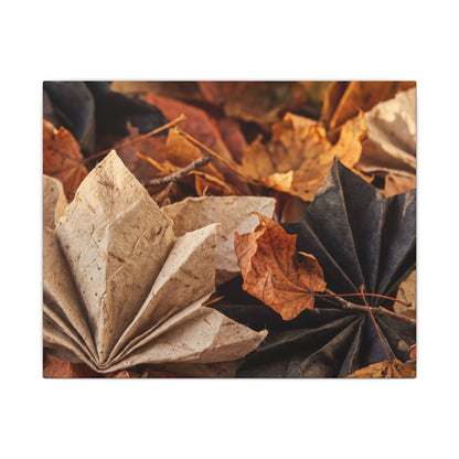 Paper Fold Texture Canvas Art | Elegant Japandi Art