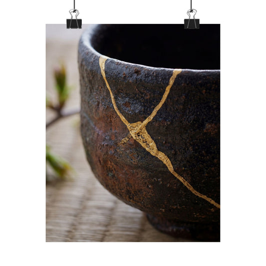Tea Ceremony Spring Wall Art Print | Kintsugi Artful Design Art Print