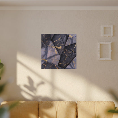 Seijaku Paper Fold Canvas Art - Kintsugi Gold Vein