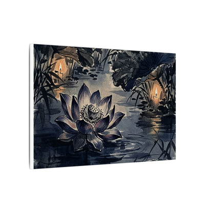 Fukinsei Lotus Flower Canvas Art - Zen Sumi E
