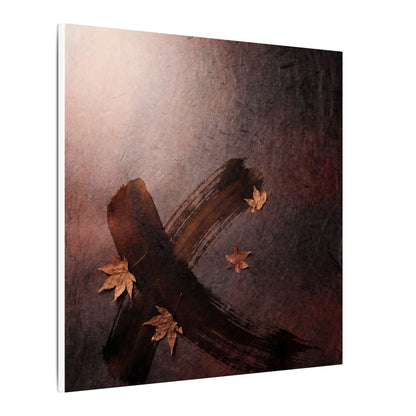 Moody Ink Brushstroke Canvas Art - Moody Minimal Dark Japandi