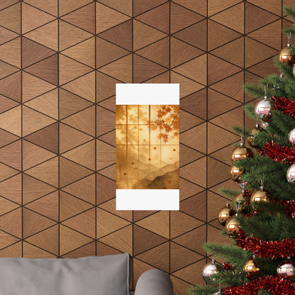 Shoji Screen Wall Art Print | Autumn Japandi Texture Art