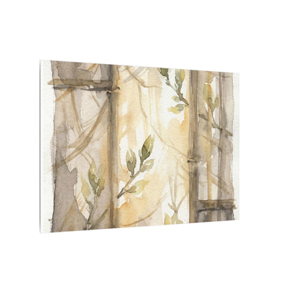 Shoji Screen Spring Canvas Art | Japandi Cozy Design