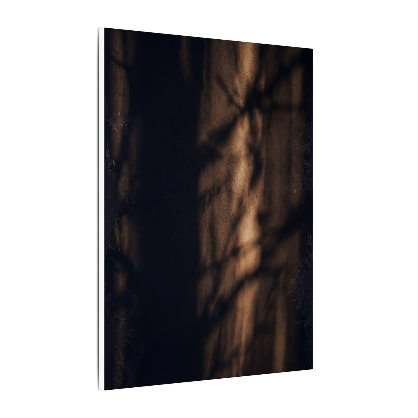 Winter Shadow Play Moody Minimal Canvas Art | Luxurious Decor