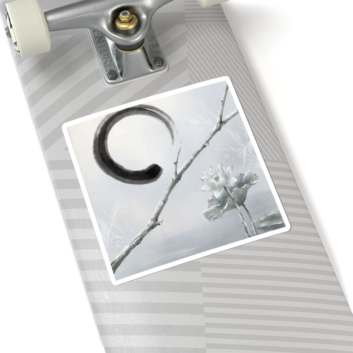 Ma Lotus Flower Sticker - Zen Enso