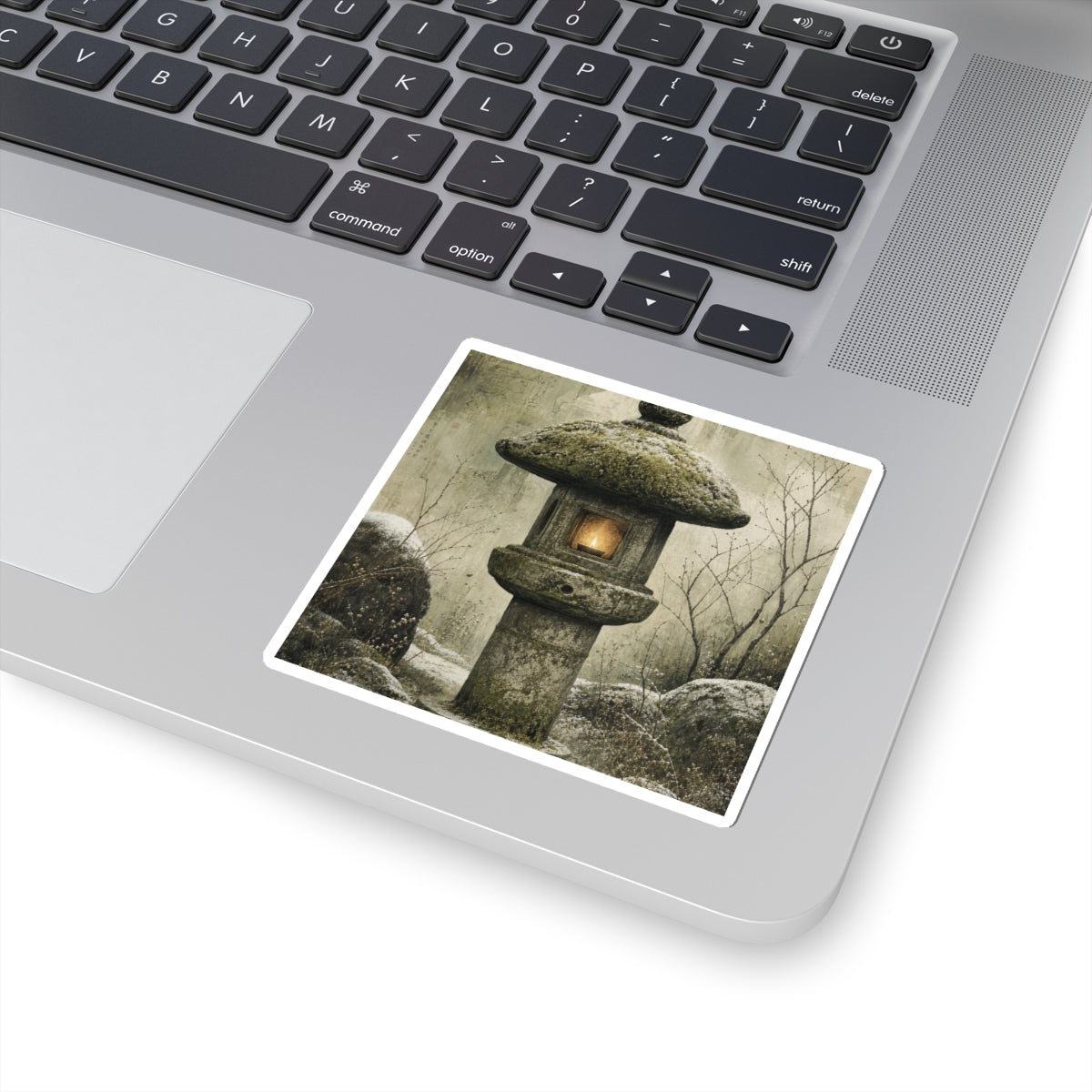 Ma Stone Lantern Sticker - Japandi Texture