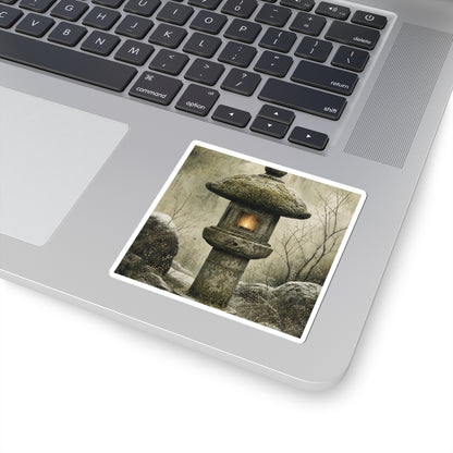 Ma Stone Lantern Sticker - Japandi Texture