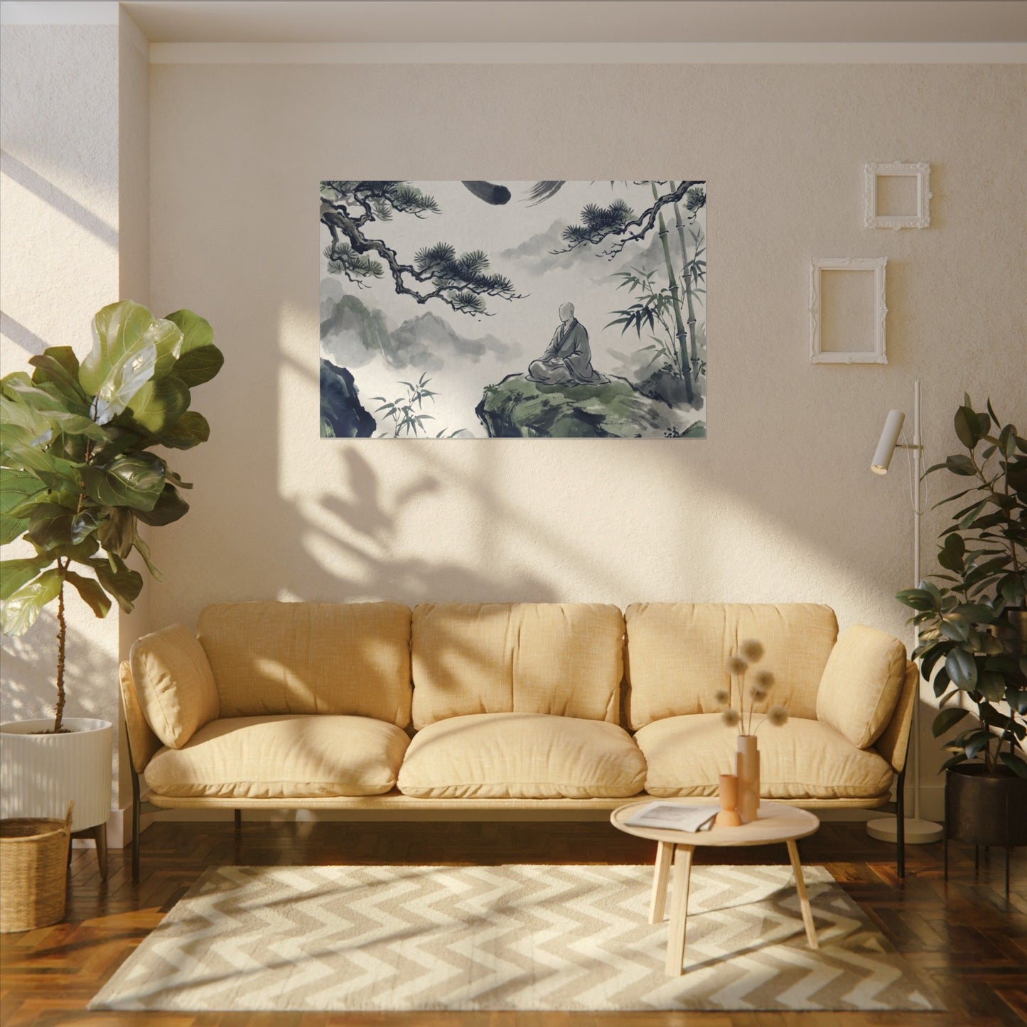 Zen Sumi-e Canvas Art
