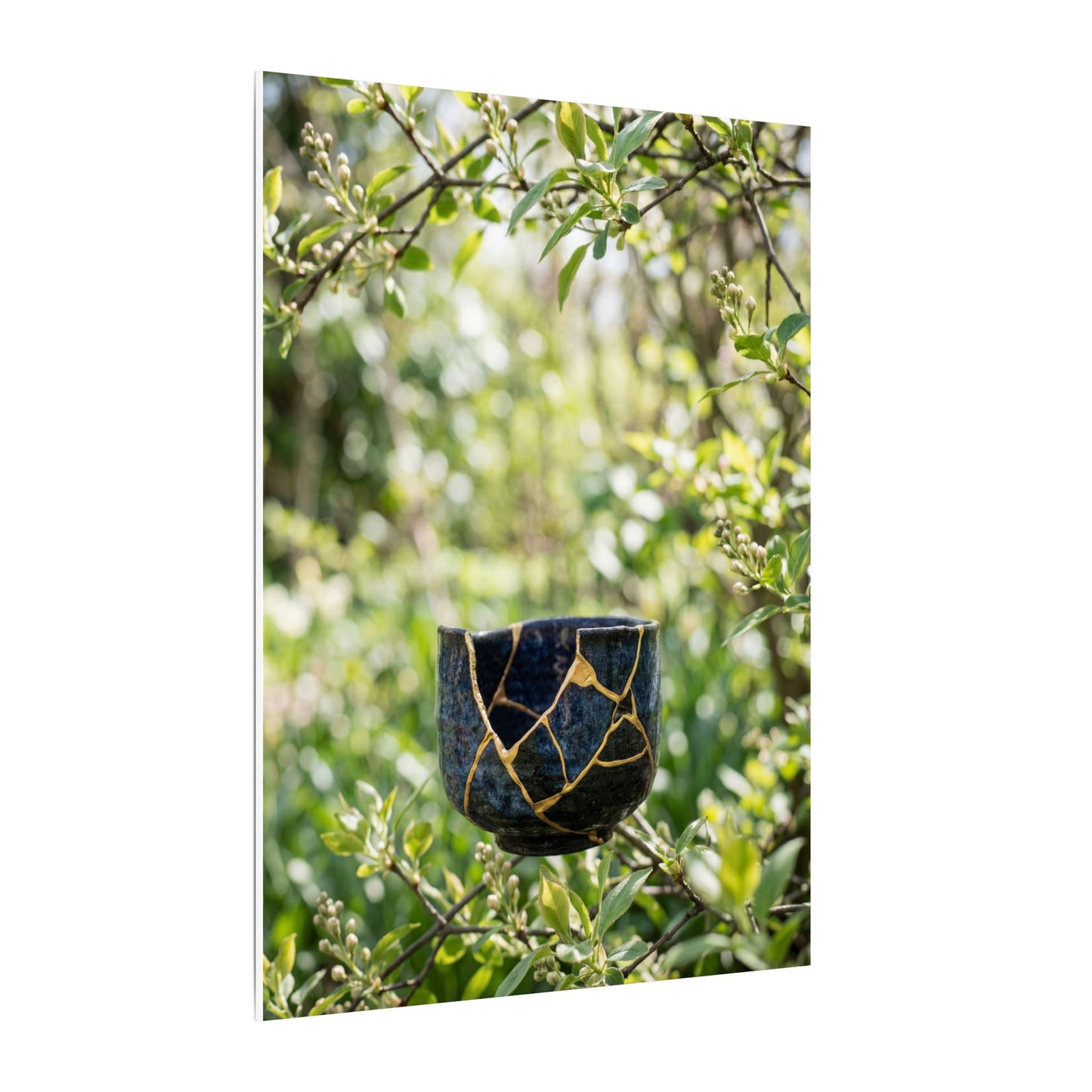 Kintsugi Broken Pottery in Dappled | Broken Beauty Canvas Art