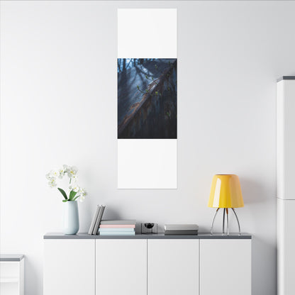 Rust Patina Canvas Art | Spring Dark Japandi Shadow Zen Art