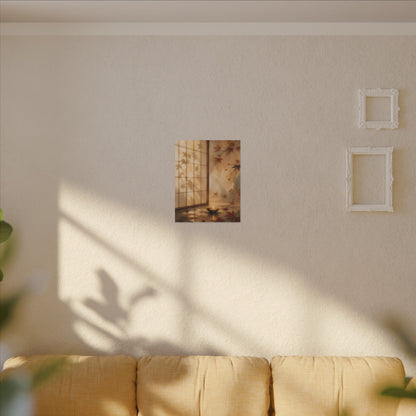 Candlelight Shoji Screen Canvas Art - Japandi Ma