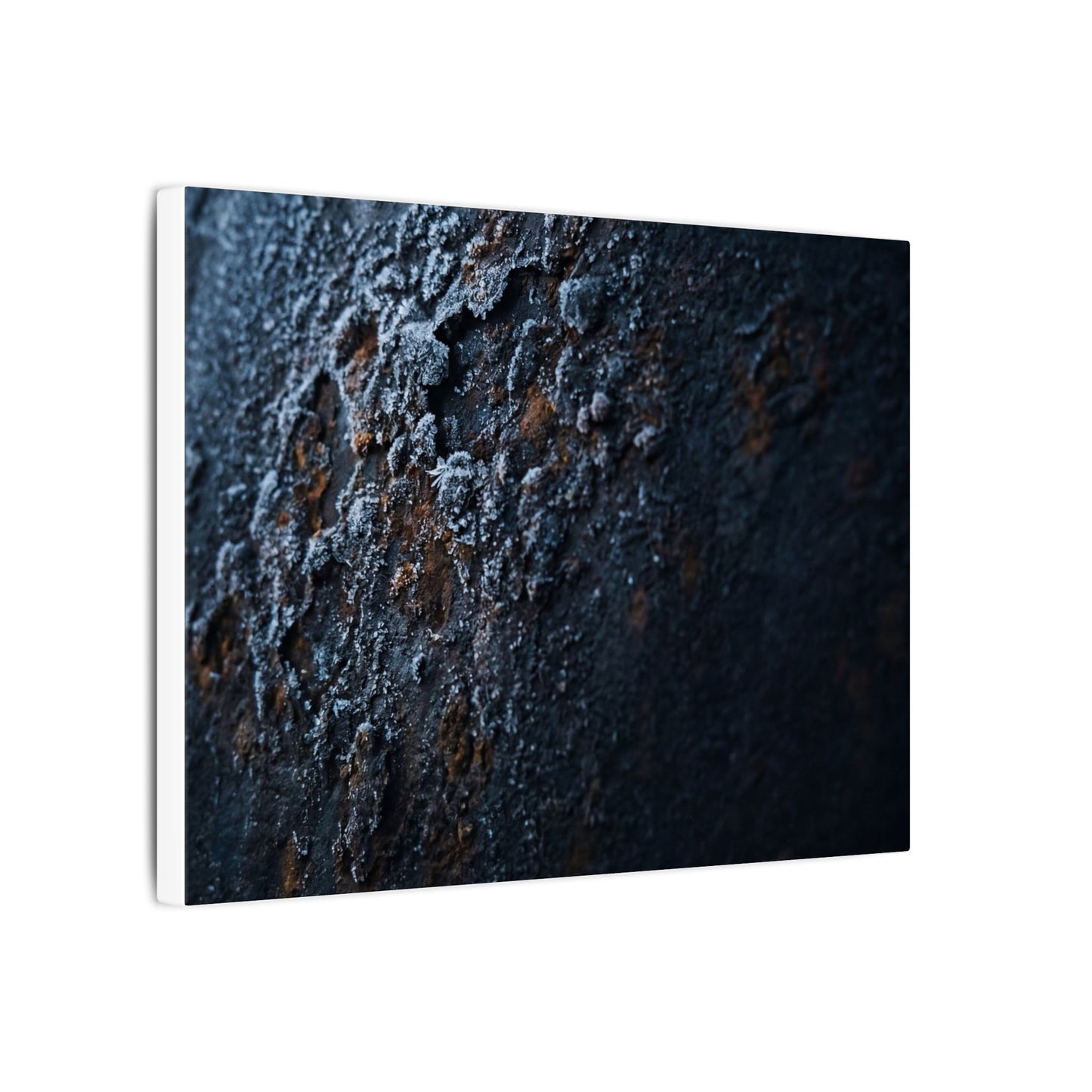 Rust Patina Canvas Art | Winter Dark Japandi Shadow Zen Art
