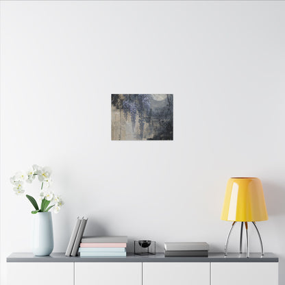 Winter Wisteria Texture Canvas Art | Elegant Decor