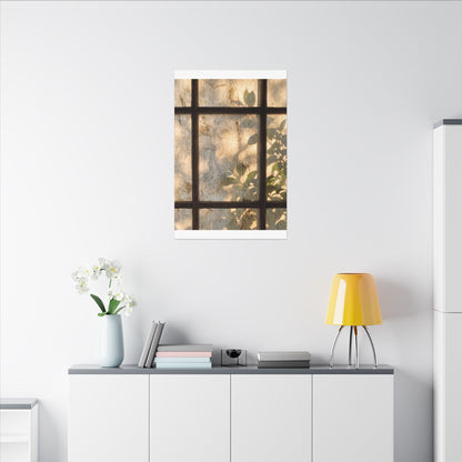 Golden Hour Shoji Screen Canvas Art - Japandi Mono No Aware