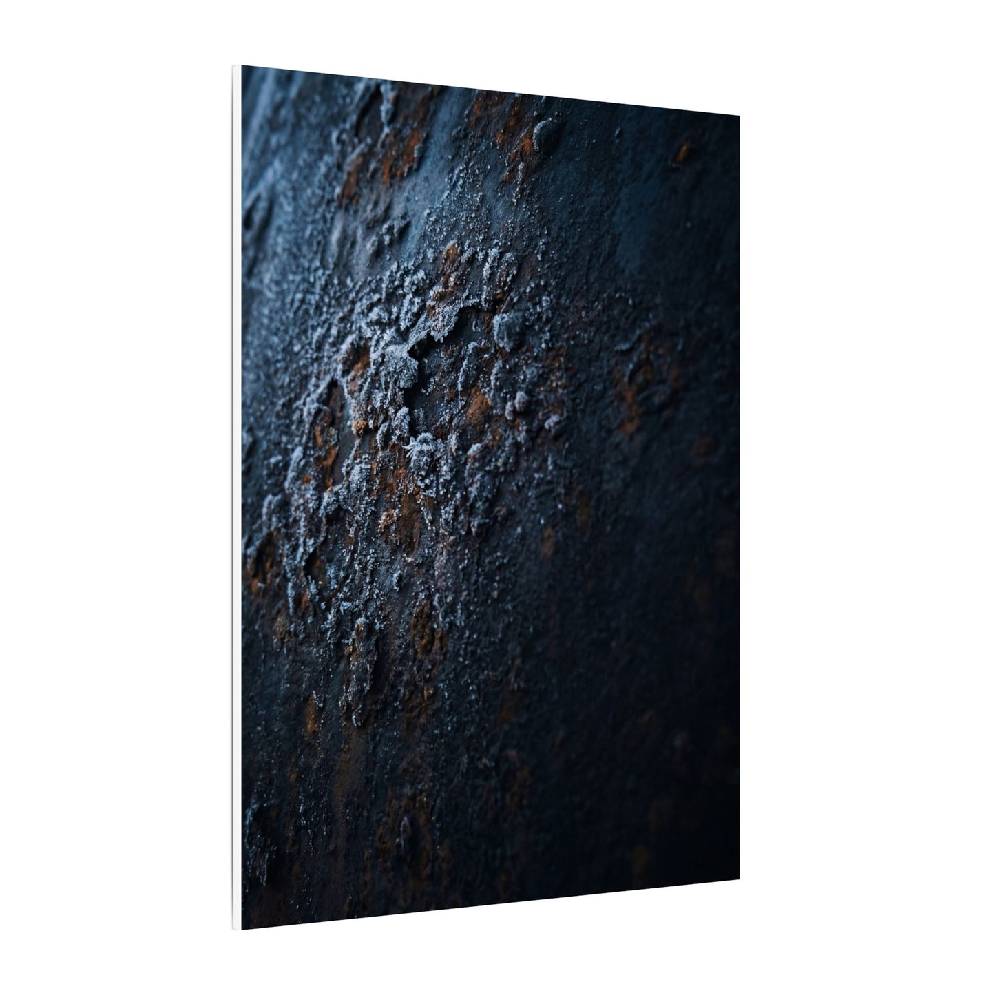 Rust Patina Canvas Art | Winter Dark Japandi Shadow Zen Art