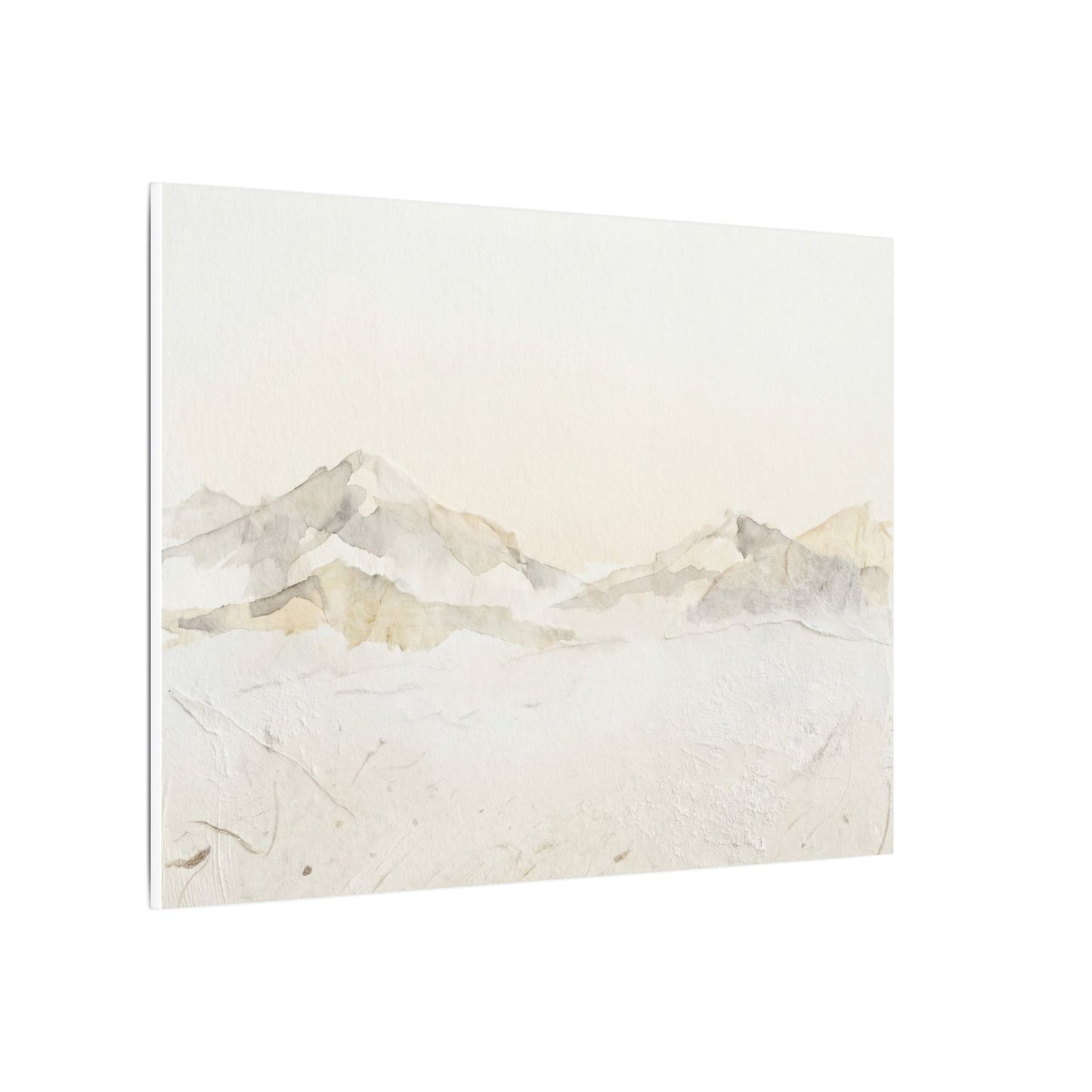 Mountain Mist Winter Canvas Art | Japandi Warm Design