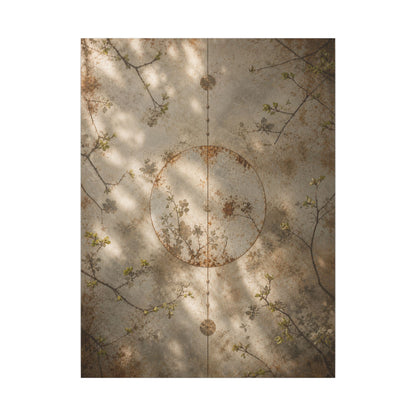 Japandi Rust Patina in Dappled | Japanese Pattern Canvas Art