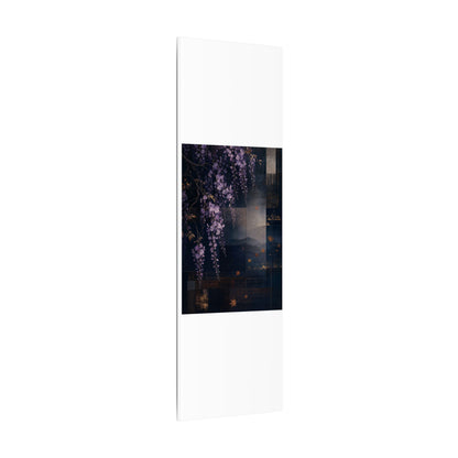 Dawn Wisteria Canvas Art - Dark Japandi Fukinsei