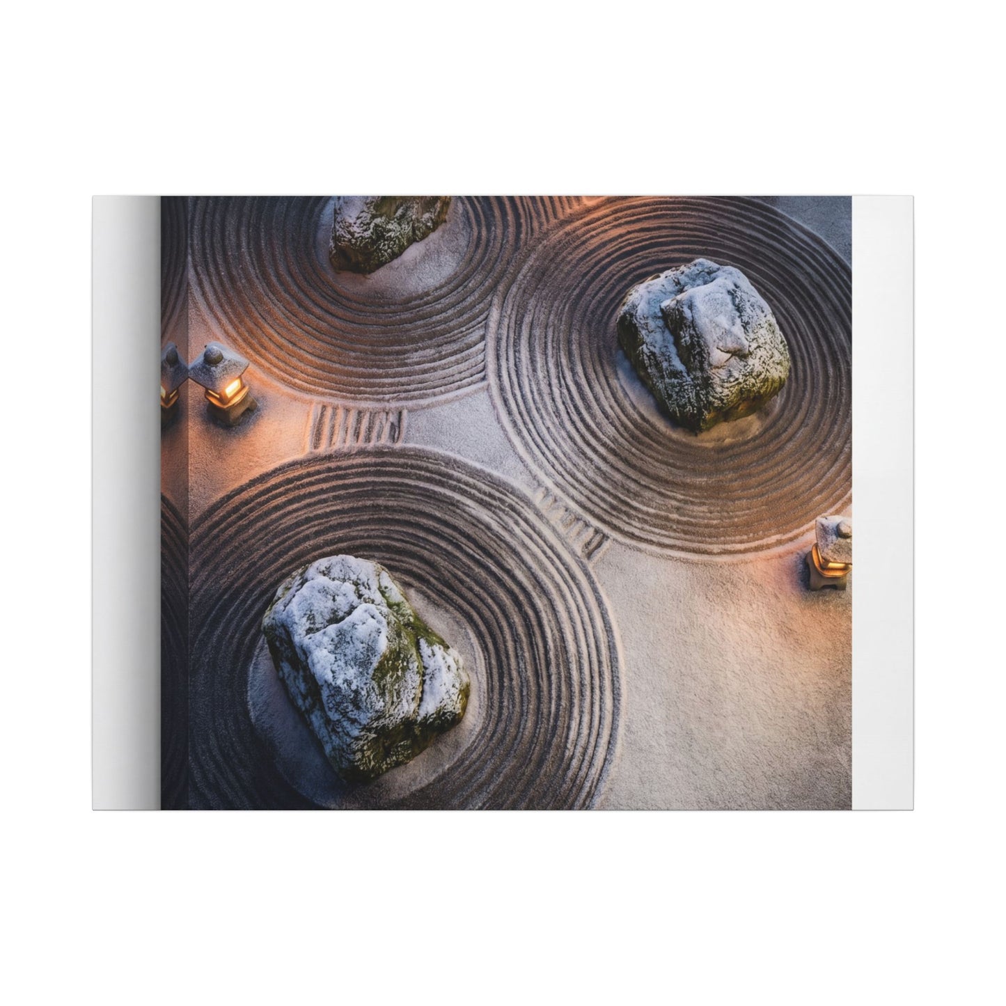 Candlelight Rock Garden Canvas Art - Japandi Ma Art Print