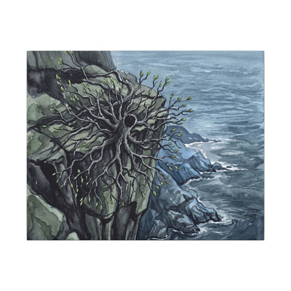 Pine Tree Spring Canvas Art | Japandi Neutral Design