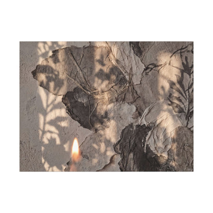 Shadow Play Summer Canvas Art | Japandi Elegant Design Art Print
