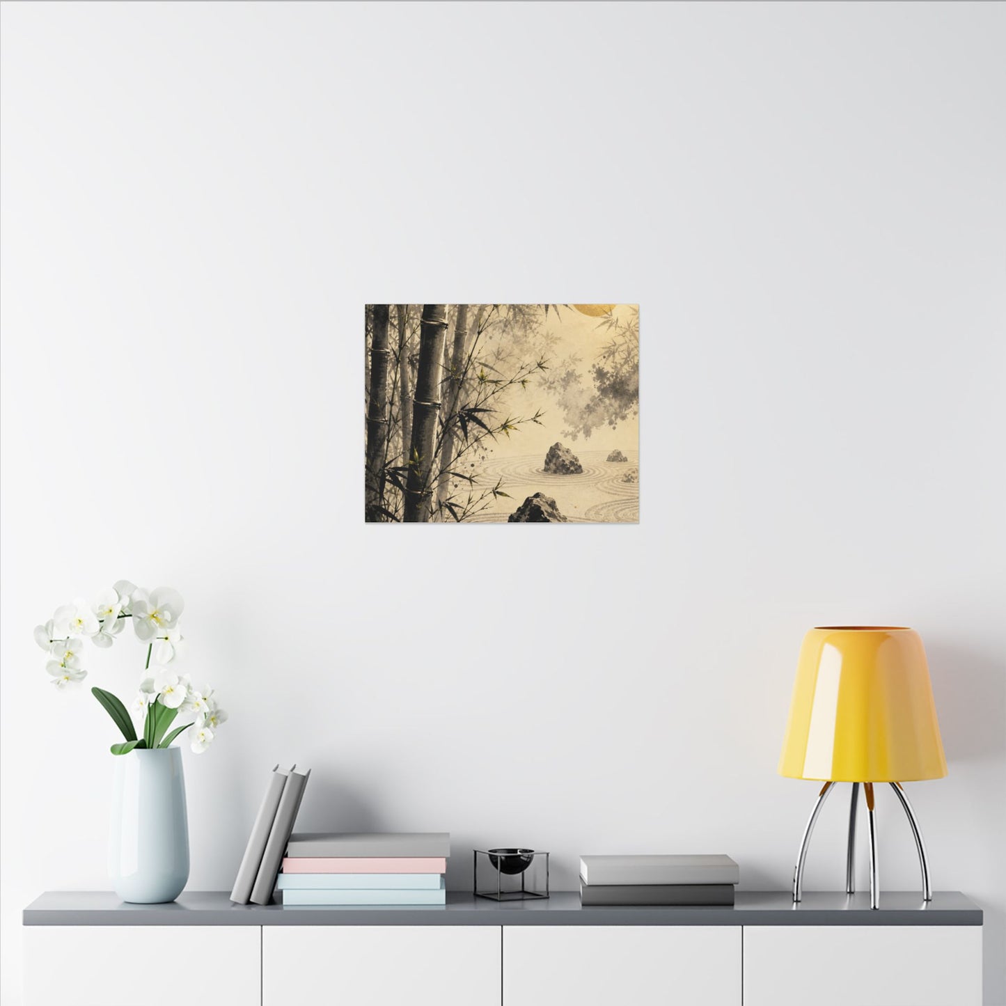 Peaceful Bamboo Grove Canvas Art - Karesansui Zen