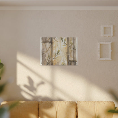 Shoji Screen Spring Canvas Art | Japandi Cozy Design