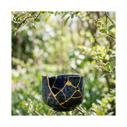 Kintsugi Broken Pottery in Dappled | Broken Beauty Wall Art Print