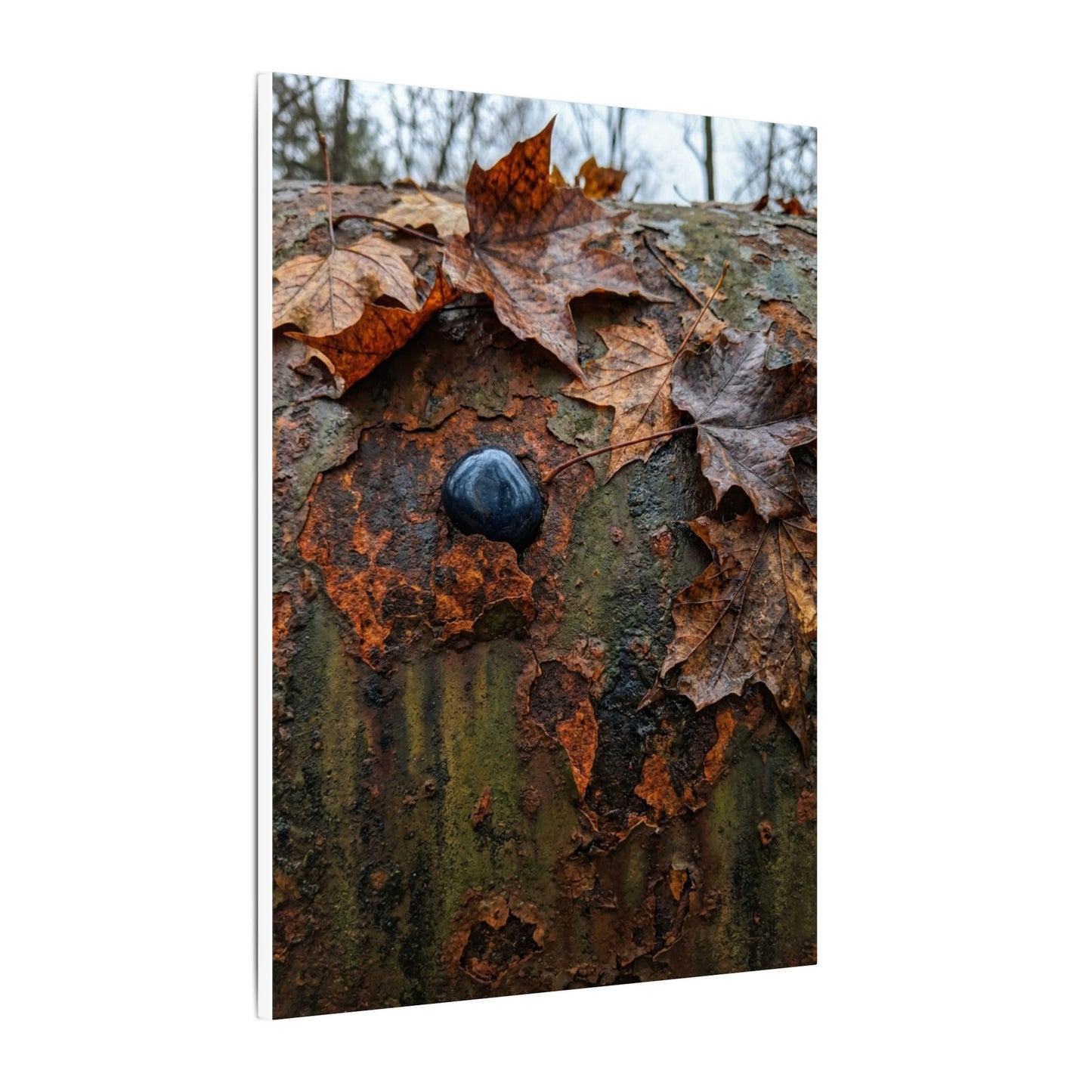Datsuzoku Rust Patina Canvas Art - Dark Japandi Moody Minimal