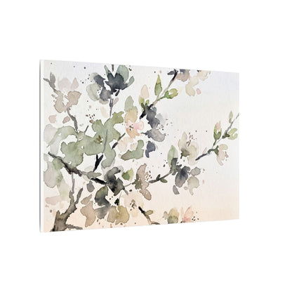 Cherry Blossom Watercolor Canvas Art | Elegant Japandi Art