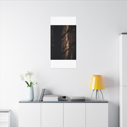 Winter Shadow Play Moody Minimal Canvas Art | Luxurious Decor