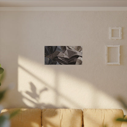 Neutral Paper Fold Canvas Art - Texture Japandi
