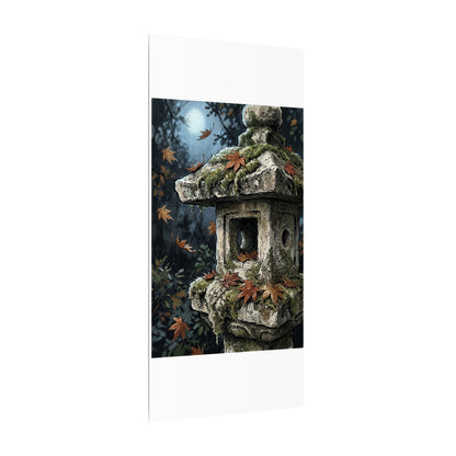Shibui Stone Lantern Canvas Art - Japandi Minimal Line