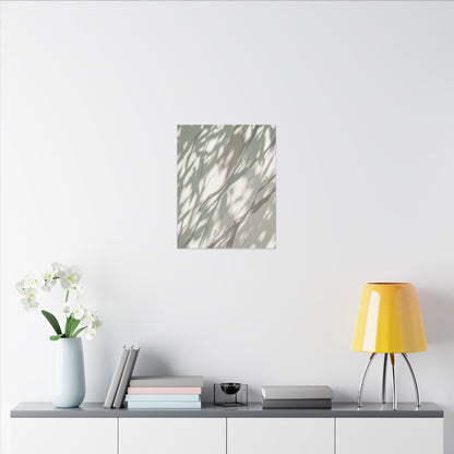 Japandi Shadow Play in Dappled | Japanese Pattern Canvas Art