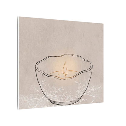 Ceramic Bowl Minimal Line Canvas Art | Neutral Japandi Art