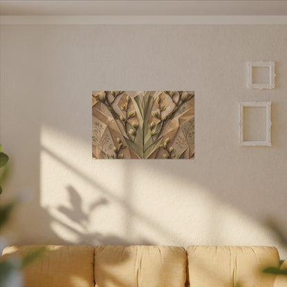 Kanso Paper Fold Canvas Art - Japandi Japanese Pattern