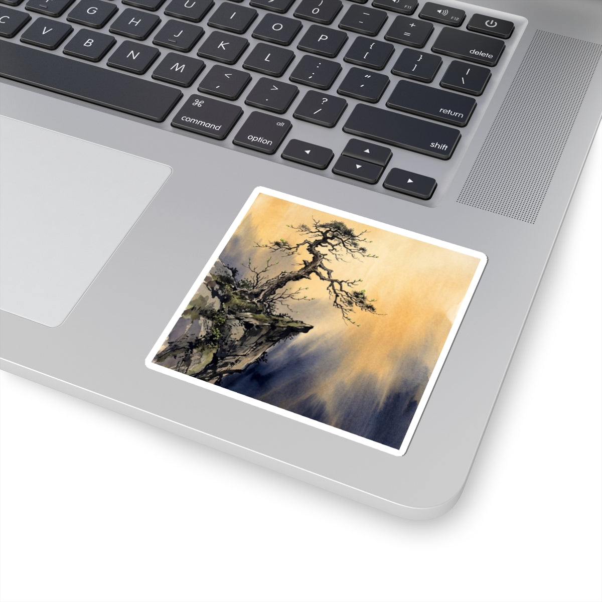 Pine Tree Spring Sticker | Zen Serene Design Art Print
