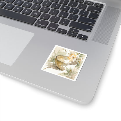 Ma Ceramic Bowl Sticker - Japandi Watercolor