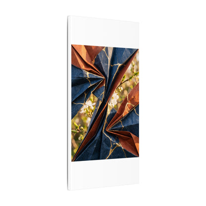 Golden Hour Paper Fold Canvas Art - Kintsugi Ma