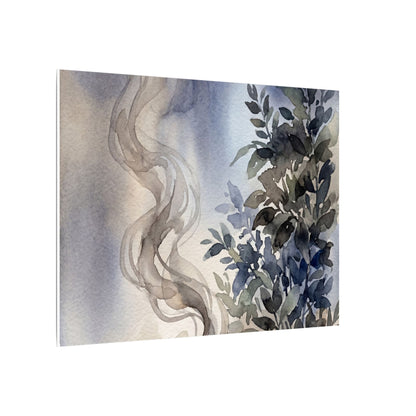 Incense Smoke Summer Canvas Art | Japandi Cozy Design