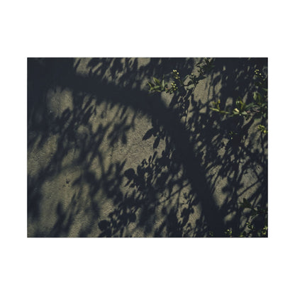 Atmospheric Shadow Play Canvas Art - Moody Minimal Dark Japandi